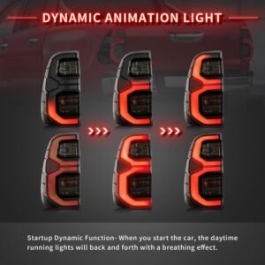 Toyota Hilux Tail Light – LED with Running Indicator (2015–2020 Vigo/Hilux)